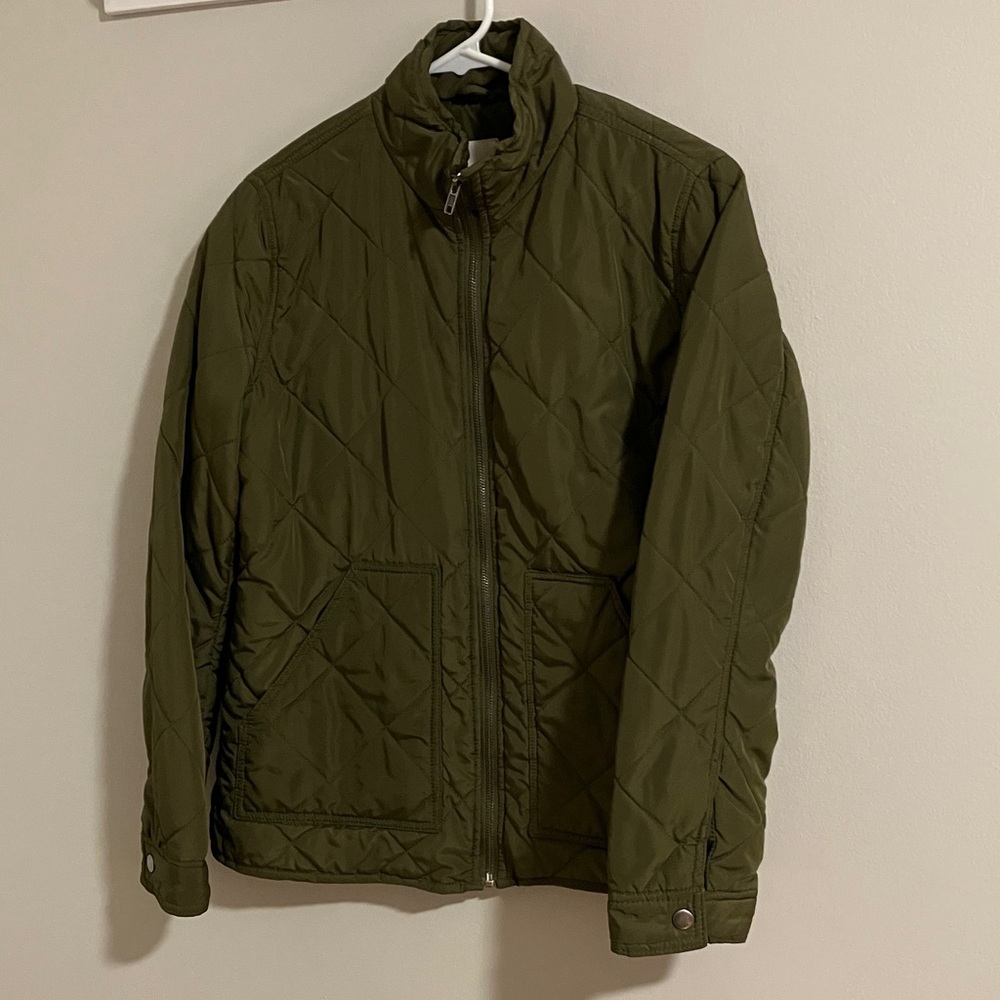 Thread and Supply Quilted Jacket - Small. Olive Green